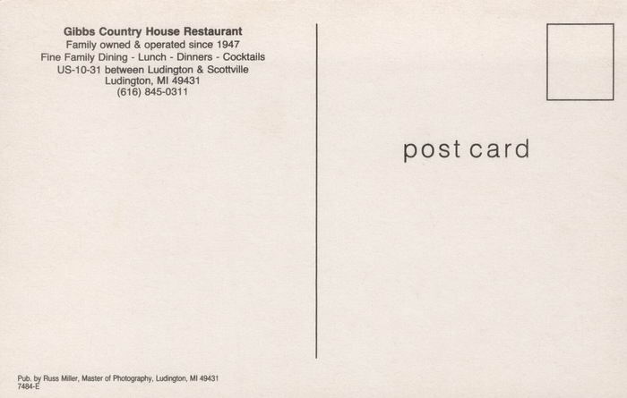 Gibbs Country House Restaurant - Old Postcard (newer photo)